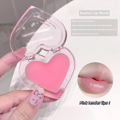 2pcs lip oil+lip mask beauty makeup moisturizing lip care set is suitable for all skin types of moisturizing transparent lipstic