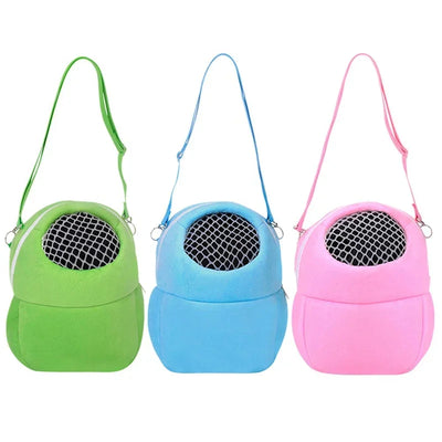 Portable Small Animals Carrier Bag Travel Hanging Bag for Pets Rat Hamster Hedgehog Chinchilla Ferret