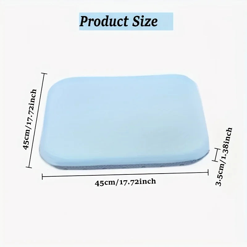 [Ergonomic Seat Cushion] Ergonomic Extra Large Seat Cushion | Supportive High-Density PU Foam, Non-Slip Bottom, Soft Knit Cover