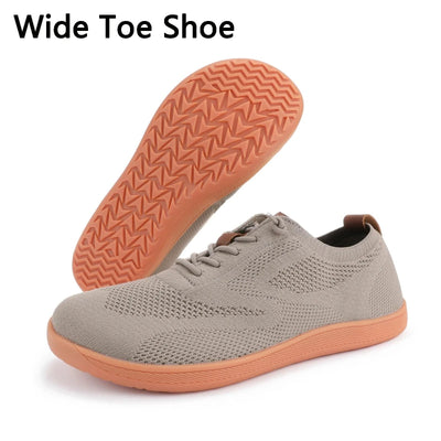 Wide Toe Barefoot Shoes Mens Womens Minimalist Walking Sneakers Shoes | Zero Drop Sole | Breathable Mesh Cross Training Shoes
