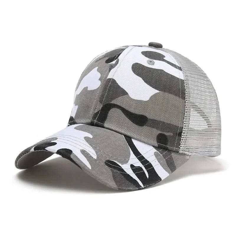 Fashion Camouflage Baseball Hats for Men and Women Summer Hats Outdoor Sports Sunshade Net Hats Curved brimmed Hats Sunscreen Ha