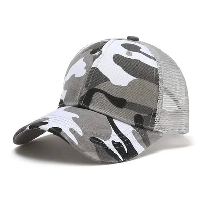 Fashion Camouflage Baseball Hats for Men and Women Summer Hats Outdoor Sports Sunshade Net Hats Curved brimmed Hats Sunscreen Ha