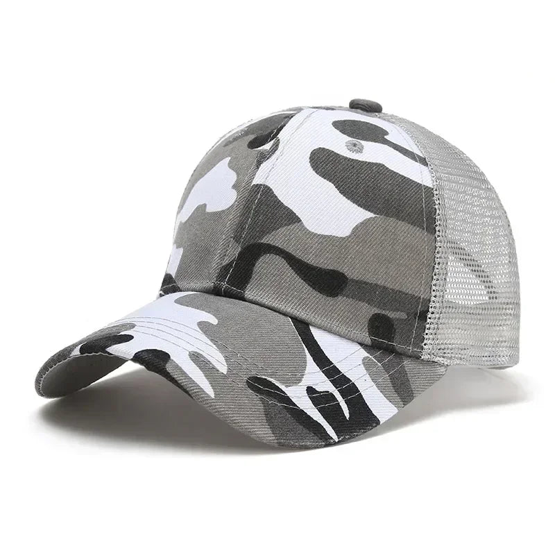 Fashion camouflage baseball hats for men and women summer outdoor sports sunshade net curved brimmed sunscreen ha