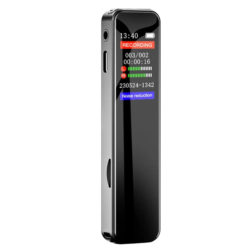 Digital Voice Recorder High-Quality Noise Reduction Record with Playback MP3 Music Player Activated Record 1536KBPS HD Recording