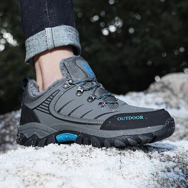 Men's Sneakers Outdoor Low-top Men's Hiking Shoes for Mountain Climbing and Warmth Men's Boots Outdoor Hiking Boots Work Shoes