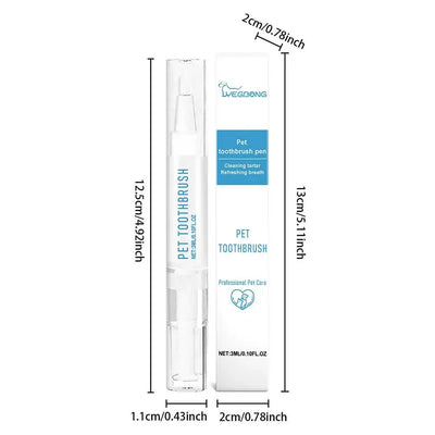 Pet Toothbrush Pen Teeth Clean Fresh Breath Pet Toothbrush Paste Brush One Easy To Use Cat Tooth Brush ToothbrushSet Accessories