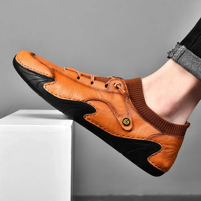 Men Shoes Casual Leather Handmade Men Sneakers Breathable Driving Shoes Designer Men's Loafers Fashion Moccasins Zapatos Hombre