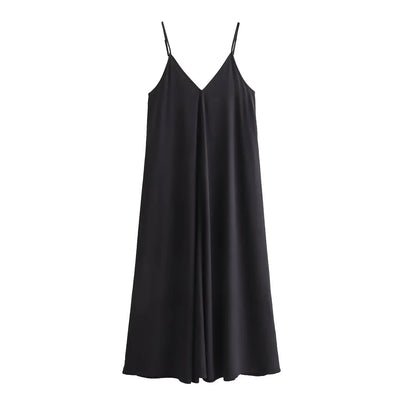 MUJER Black Slip Long Dresses for Women Red Draped Summer Dress Woman 2025 Sexy Backless Maxi Dress Women Summer Beach Dresses