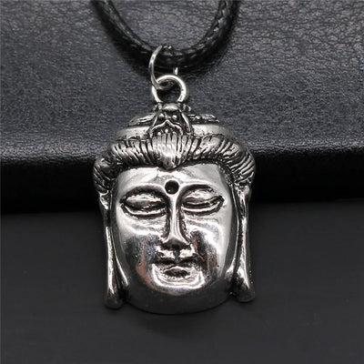 Religious Necklace Buddhist Buddha Statue God Buddha Necklace Charm Buddhist Meditation Hinduism Zazen Necklace