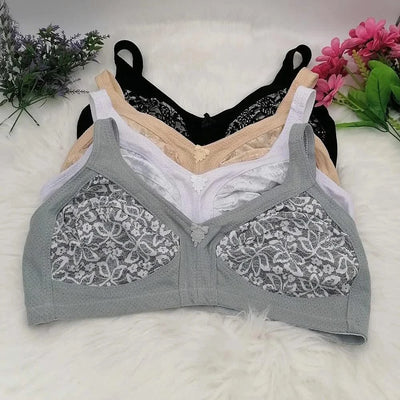 Classic Full Coverage Bra for women lace embroidery