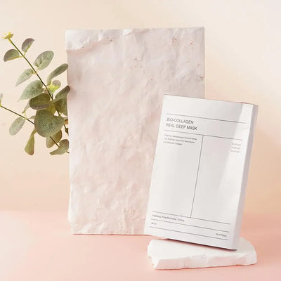 1Box /4PCs Bio Collagen Face Mask Shrink Pores Deep Hydrating Overnight Mask Moisturizing Refreshing Brightening Face Skin Care