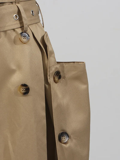 VGH Ameican Retro Irregular Cargo Dresses for Women Strapless Sleeveless High Waist Spliced Double Sashaes Midi Dress Female New