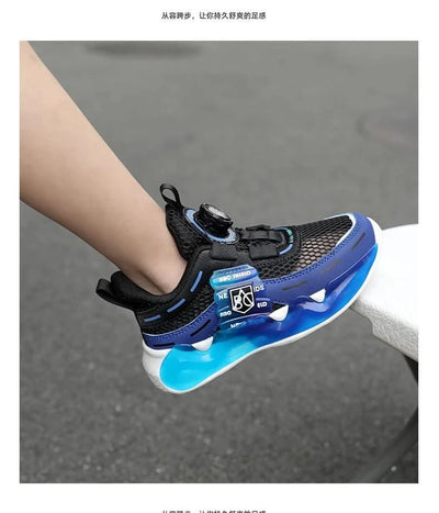 Children's school sports shoes breathable mat mesh casual anti slip easy to wear, suitable for boys and girls aged 5-10 years ol