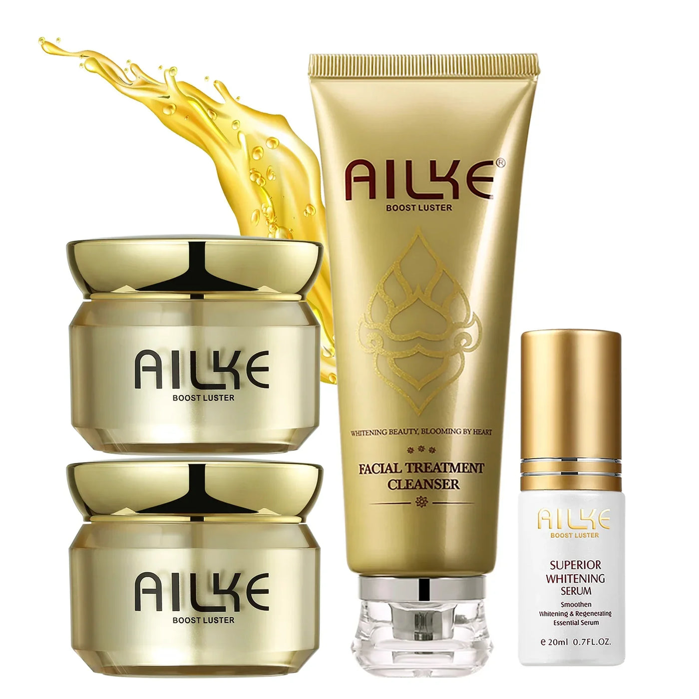 AILKE Dark Spots Corrector, Whitening Hydration Facial Cream, With Spf35, Even Skin Tone, Anti-Sunburn Face Care Set for Women