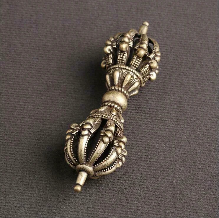 Old Tibet Tantra Buddhism Tibetan Silver Dorje Phurpa Pestle Vajra Exorcism FaQi