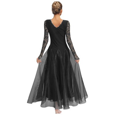 Waltz Ballroom Competition Dress Women Evening Gowns Concert Outifts Modern Tango Standard Dance Performance Stage Costume