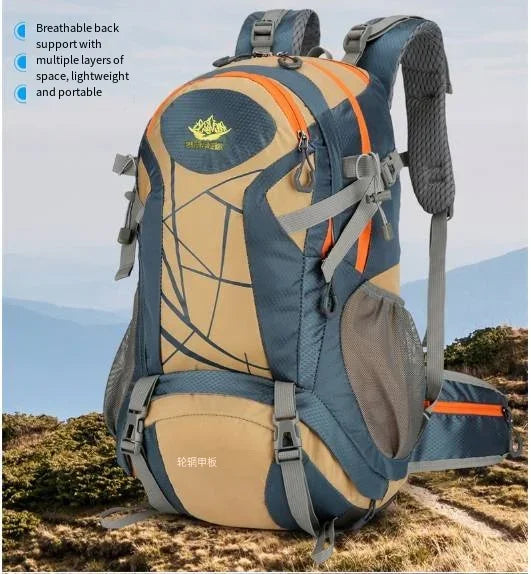 Mountain Backpacks Outdoor Solid Color Camping Bag Travel  Hiking Tactical Bags Breathable Waterproof Nylon Rainy Day Sport bag