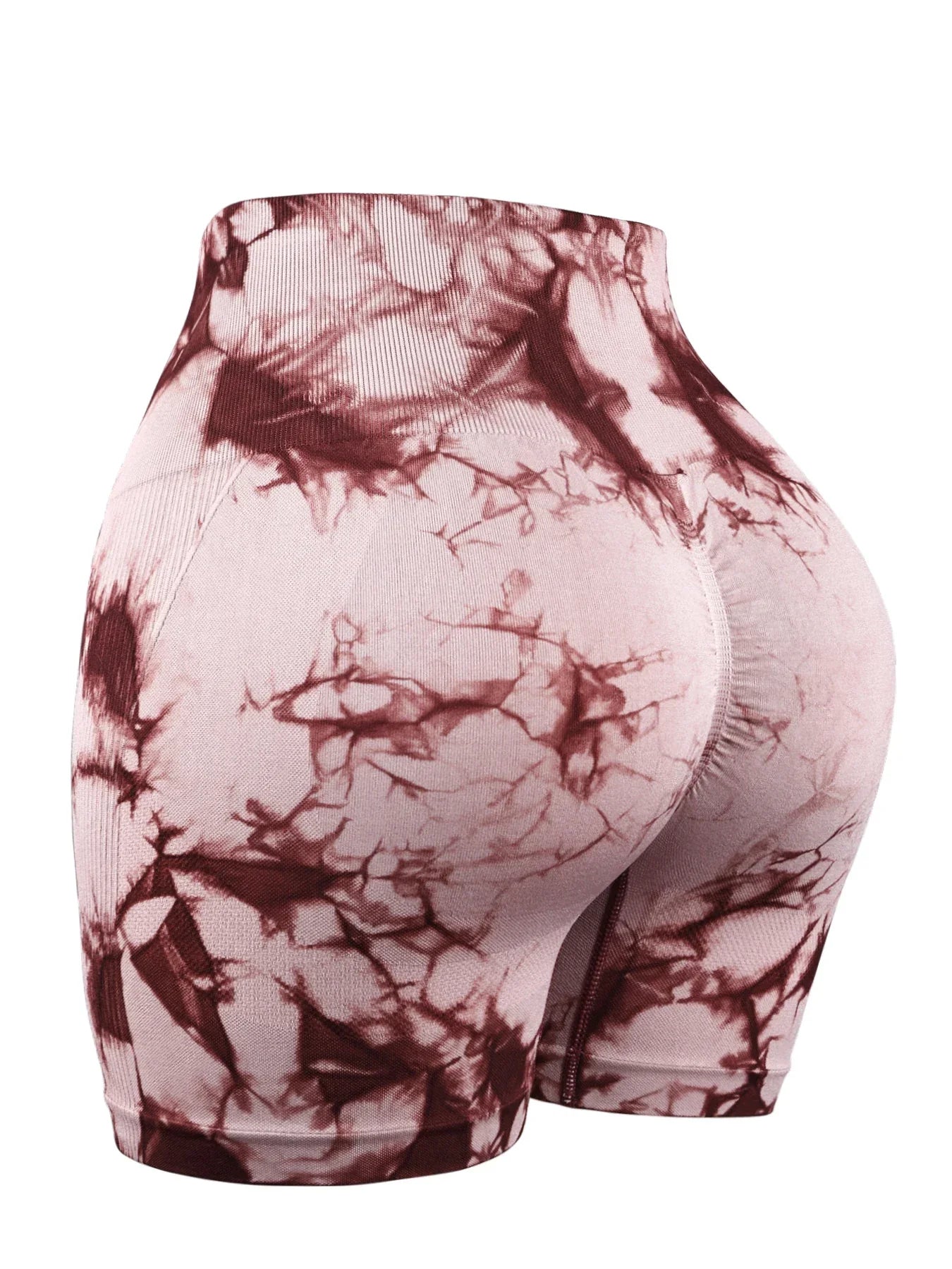 Women's Tie-Dye Yoga Shorts Leggings For High Waist