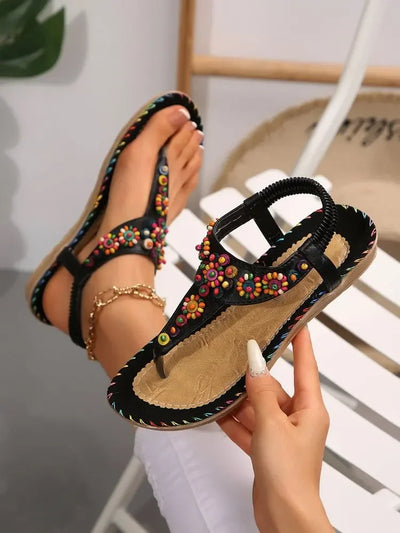Women's Sandals Summer Flip Flops for Women Comfortable Flats Outdoor Fashion Ladies Shoes Footwear 2025 Luxury Casual Barefoot