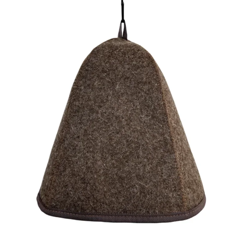 2PCS 3mm Thick 100% Wool Sauna Hats to the Sauna With Steam for bath and sauna acessories wool
