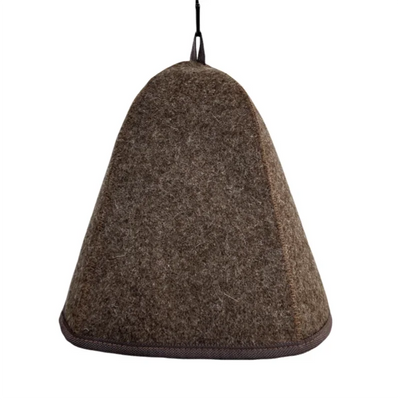 2PCS 3mm Thick 100% Wool Sauna Hats to the Sauna With Steam for bath and sauna acessories wool