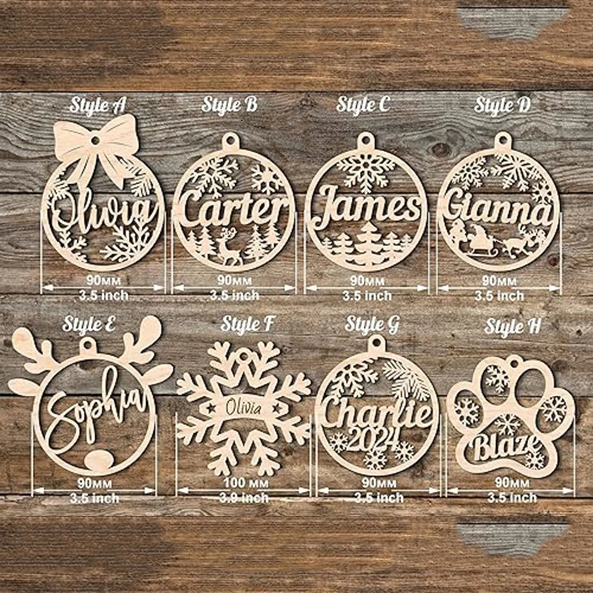 Christmas Ornaments Christmas Ornaments for Kids and Adults, Custom Ornaments Name Ornaments for Christmas Tree