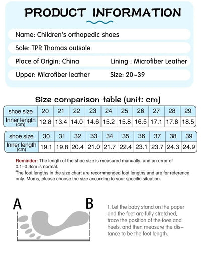 Boys Children Orthopedic Shoes For Kids Summer Sandals Toddler Leather Varus Clubfoot Footwear 2-8Year