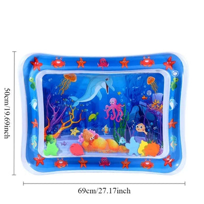 Summer Toys Baby Water Mat PVC Inflatable Cushion Infant Toddler Water Play Mat for Children Early Education Developing Baby Toy