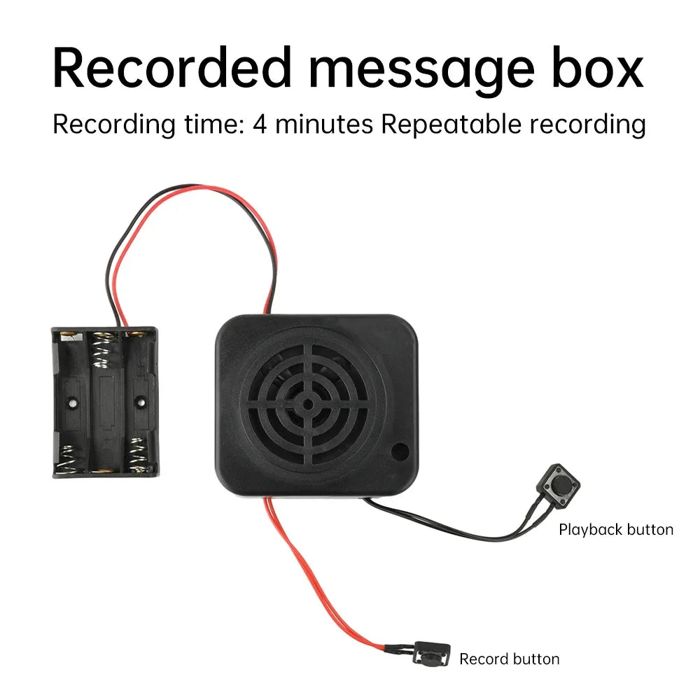 Recordable sound module 2/4 minute recorder DIY voice recording module with speaker button control for music box greeting card