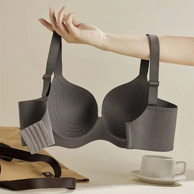 Wireless and Traceless Large Size Women's Anti-sagging Thin Mold Cup Bra