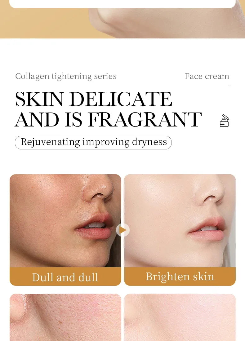 SADOER Collagen Firming Face Cream Skincare Moisturizing Hydrating Face Creams Faical Cream Beauty Face Skin Care Products