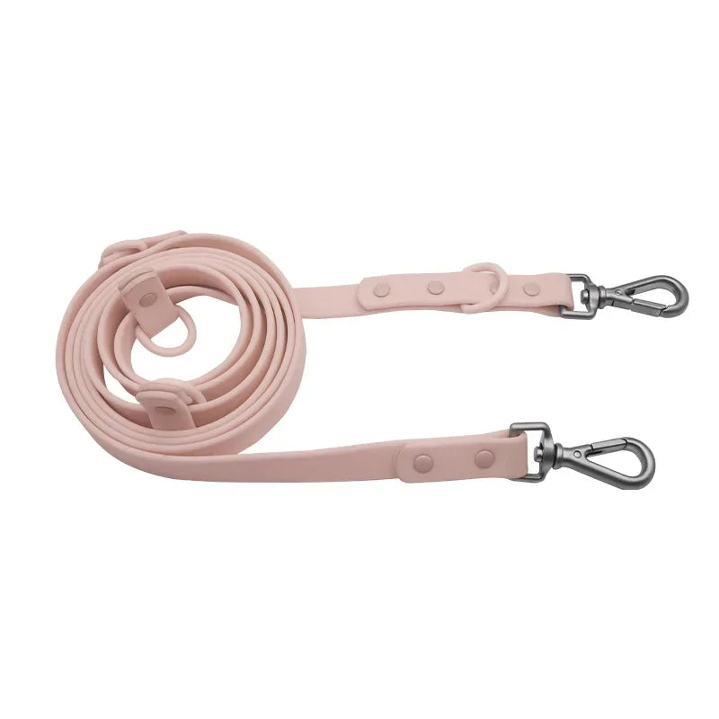 PVC Multifunctional Dog Leash Double Headed Buckle Pet Leashes For Medium Big Dogs Rope