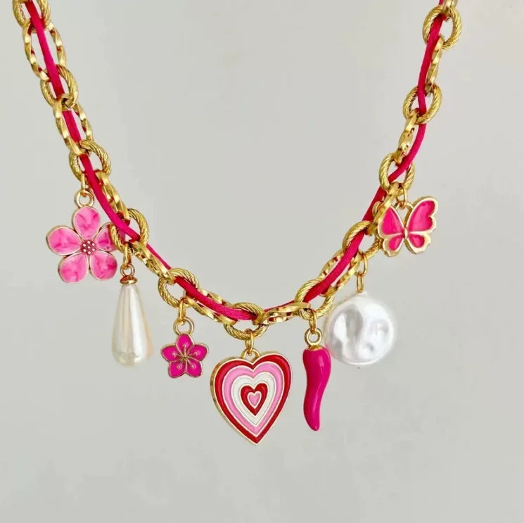 Handmade Scarf Choker Necklace for Women Girls New Fashion Fish Baroque Pearl Pendant Necklace Bohemian Vacation Necklace Gifts