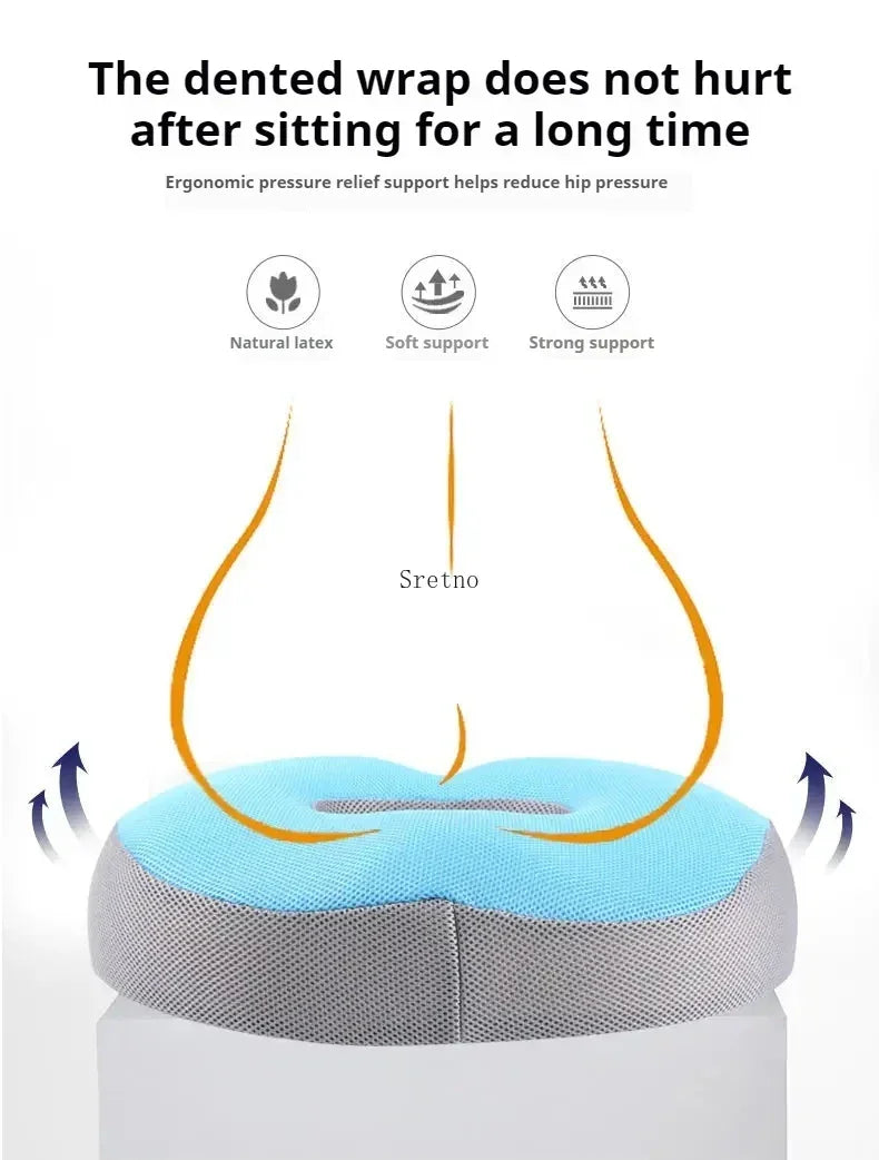 Latex Hemorrhoid Seat Cushion Thickened Office Beautiful Buttocks Pregnant Women Buttocks Pad Hollow Tailbone Protect Cushions