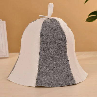 1pc Felt Sauna Hat Anti Heat Cap Thicken Suction Shower Cap Spa Sauna Hat For Head Protection Hat Bathroom Accessories