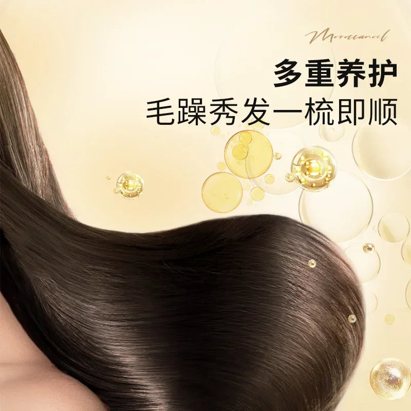 USB/110V/220V Portable 2-in-1 Negative Ion Electric Hair Brush and Curler by Aimoret for Straightening and Curling