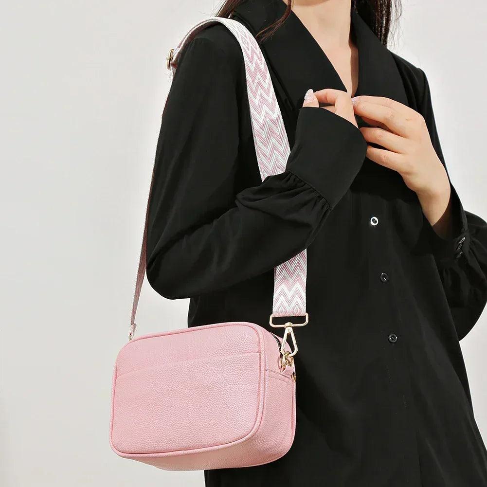 Fashion women handbag luxury brand leather tote bags for shoulder 2024 designer solid color messenger