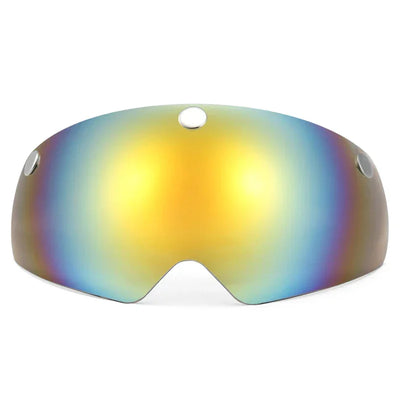 Mountain Bike Helmet Motorcycling Helmet with Back Light Detachable Magnetic Visor UV Protective for Men Women