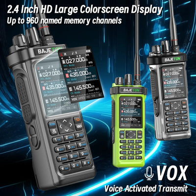 BAJETON BJ-9000 GPS APRS Walkie Talkies 10W CB 27Mhz CB/SSB/HF Receive Bluetooth Programming NOAA ShortWave For RT-950 Ham Radio