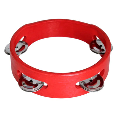 6 Inch Tambourine Hand Crank Drums Spin Rattle Wooden Hand Bell Orff Percussion Instrument Freestyle Drum Portable Kids Gifts