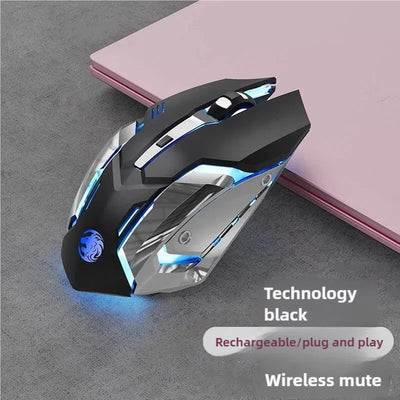 USB Wireless Gaming Mouse RGB Gamer Mouse 6 Buttons Mice Optical Office Computer Mouse For Desktop Laptop Ergonomic Mouse