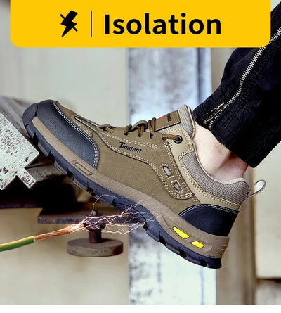 New men's safety shoes, puncture resistant work shoes, men's protective shoes, wear-resistant work boots  Tactical Boots