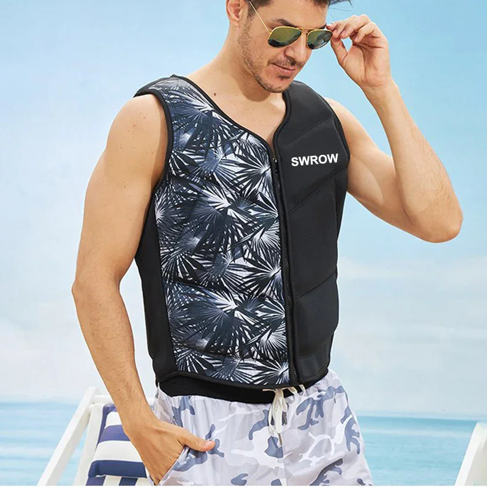 Wake Surfing Impact Vest CE Approved Neoprene Life Jacket Wakesurf Comp Vest surf But Great for All Other Watersports Activities