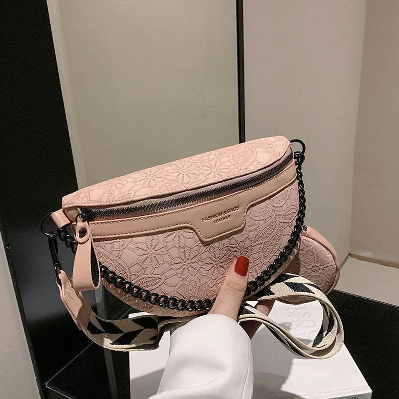 Designer Woman Chest Pack Retro Embroidery Belt Bag Coin Purse Luxury Lady Waist Bag Fashion Brand Shoulder Crossbody Chest Bags