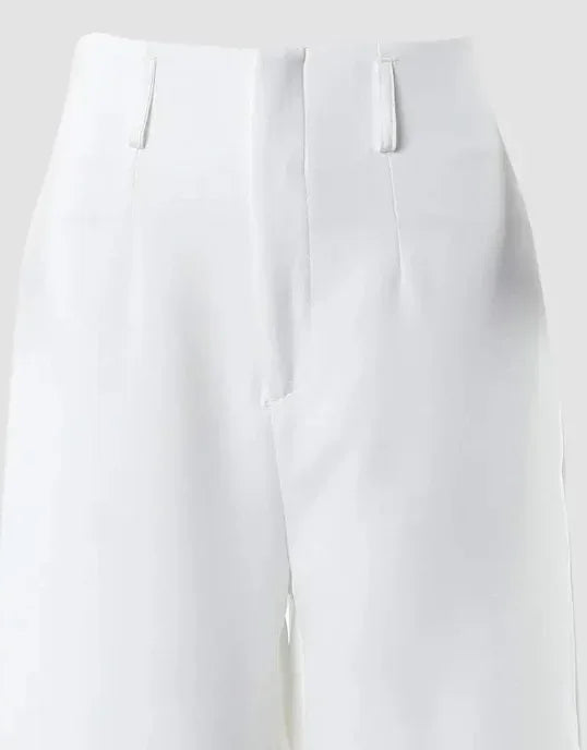 2 Piece Set Women V-Neck Red Top