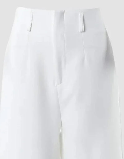 2 Piece Set Women V-Neck Red Top