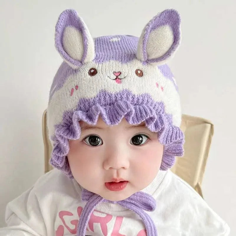 Cosy Bonnet Rabbit Baby Hat With Ears  |Winter | New-born, Boys, Girls,  Infant, Toddler Cap |Beanies Soft Ear Protection