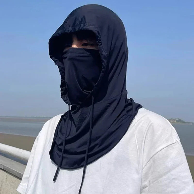 Summer Hats For Women Sunscreen Outdoor Anti UV Cycling Beach Hat Female Floppy Foldable Ladies Hat Sunhat Ice Silk Face Cover