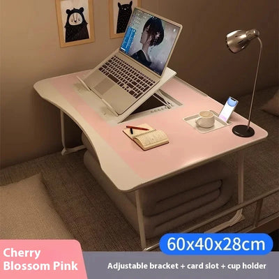 60cm Gaming Desk Home Folding Laptop Desk For Breakfast Bed Tray Height And Inclination Adjustable Folding Desk Tables Table