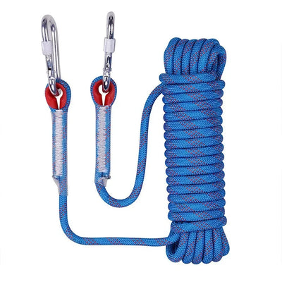 Outdoor Safety Rope Thickened 10m Safety Life Rope Climbing Rope Static Rock Mountaineering Rope Survival Fire Escape Car Rescue